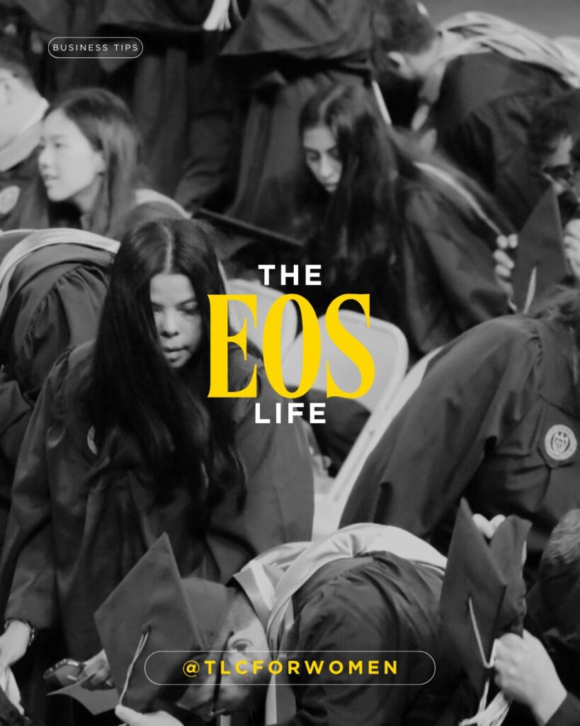 Image of a woman graduating with cap and gown